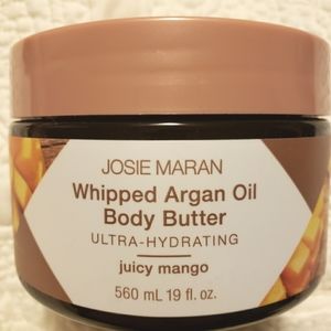 Josie Maran 19oz Whipped Argan Oil Body Butter Juicy Mango NEW & Sealed